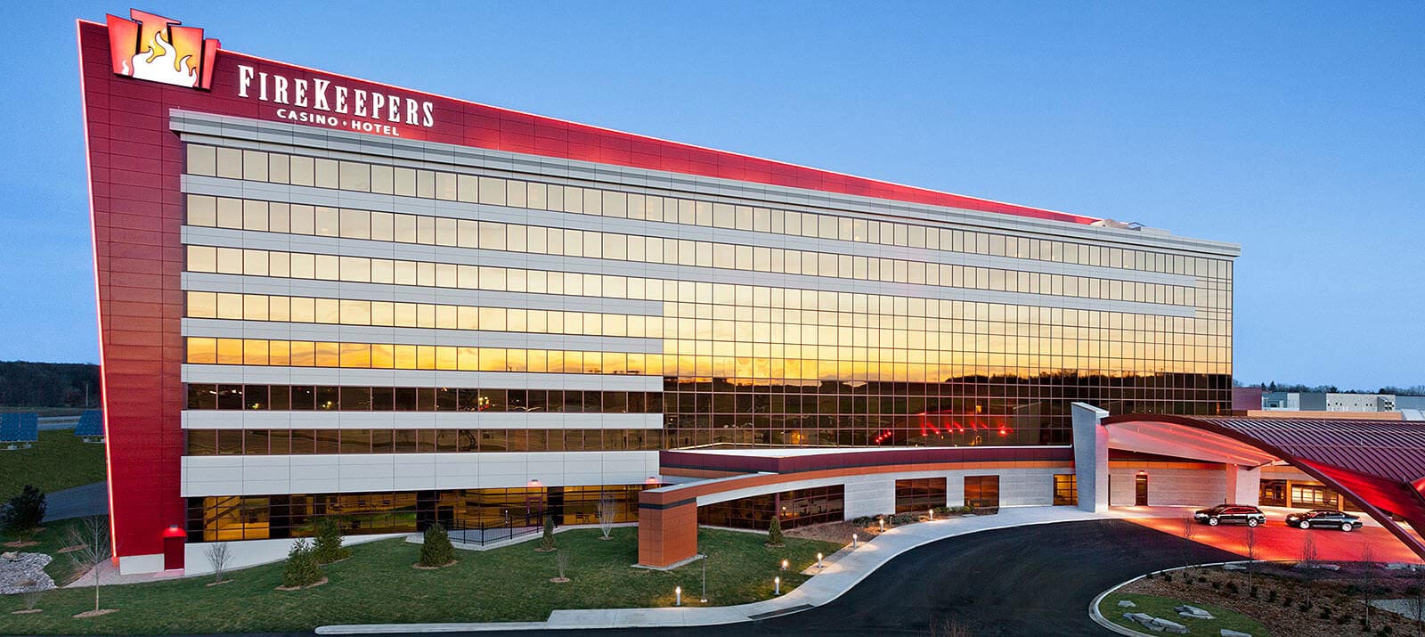 Fire Keepers Casino and Hotel outside view of building